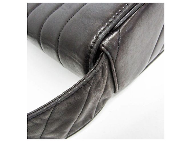 Borsa a spalla in pelle donna Chanel Mademoiselle Nero - vista 6