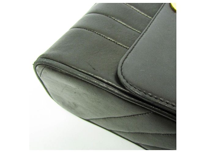 Borsa a spalla in pelle donna Chanel Mademoiselle Nero - vista 7