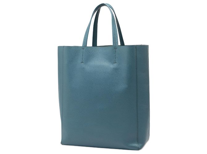 Céline Borsa a mano verticale in pelle di vitello grana blu Celine piccola Blu navy - vista 2