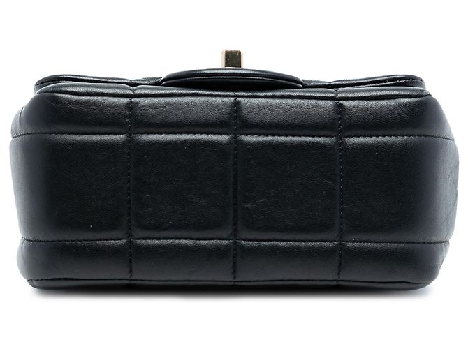 Chanel Schwarze Mini Quadrat aus Lammleder Harz Kristall Monacoco - Ansicht 3