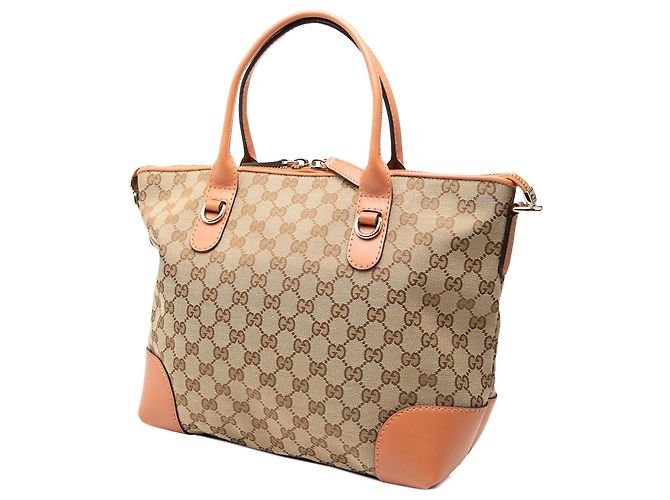 Borsa Gucci Beige GG Canvas Heart Bit - vista 2