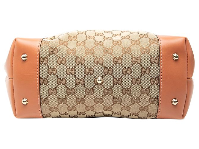 Borsa Gucci Beige GG Canvas Heart Bit - vista 3