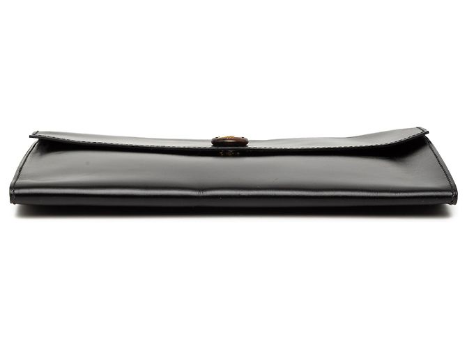 Pochette Rio in vitello nero Hermès - vista 3