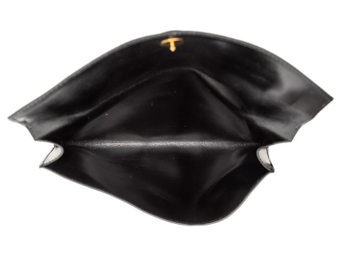 Pochette Rio in vitello nero Hermès - vista 4