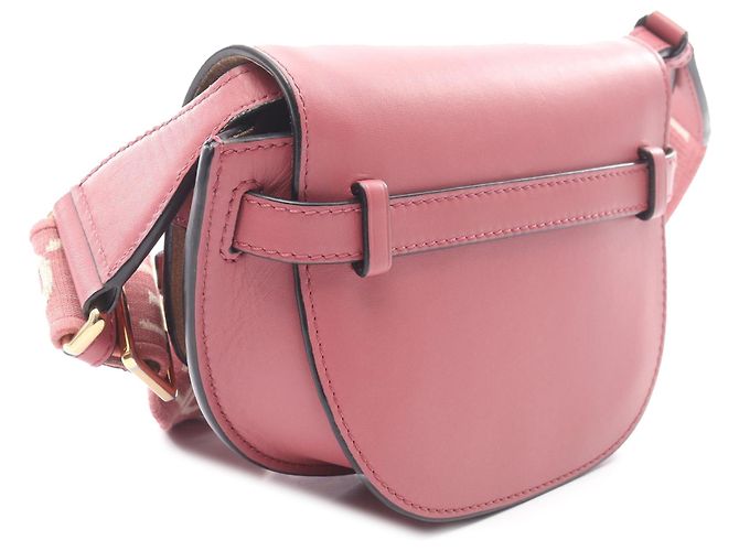LOEWE Borsa Dual Gate Mini in Pelle Rosa - vista 2