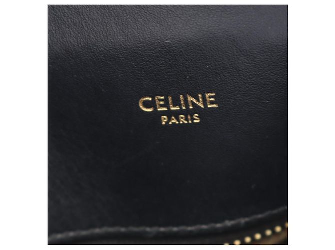 Céline Borsa tote verticale piccola in tela Triomphe bianca di Celine Bianco - vista 4