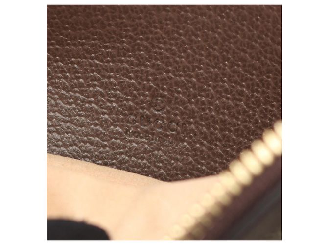 Bolso de Hombro Gucci Mini GG Supreme Web Ophidia Marrón Castaño Beige - vista 4