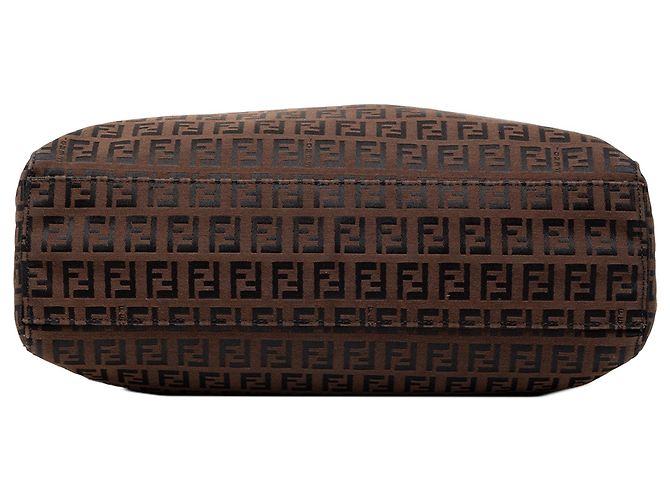 Fendi Braune Zucchino Canvas Tote Dunkelbraun - Ansicht 3