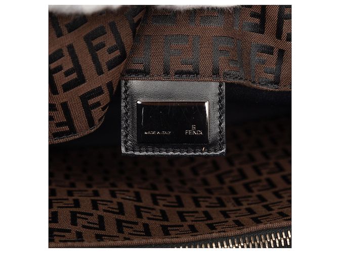 Fendi Braune Zucchino Canvas Tote Dunkelbraun - Ansicht 5