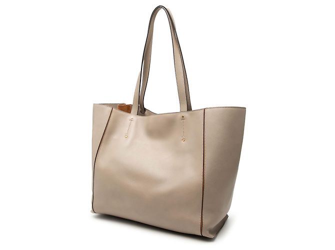 Sacola de compras Milo de couro bege grande Chloé - vista 2
