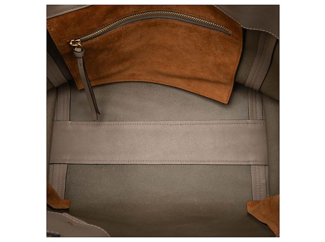 Sacola de compras Milo de couro bege grande Chloé - vista 4