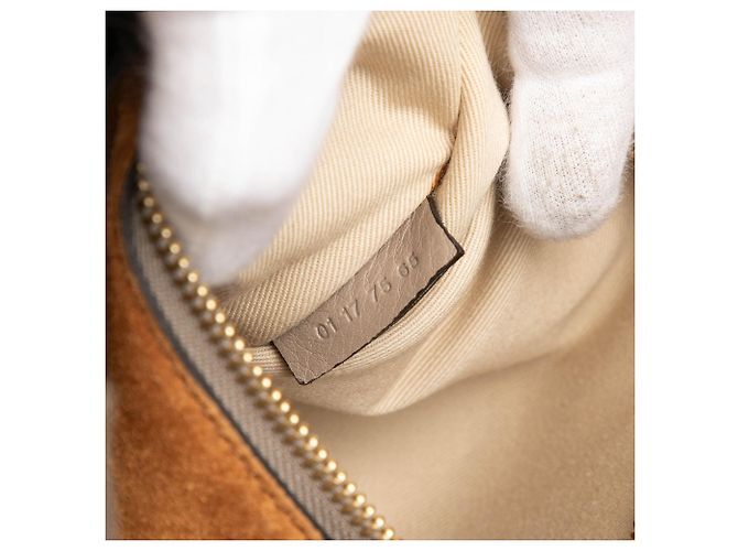 Sacola de compras Milo de couro bege grande Chloé - vista 6