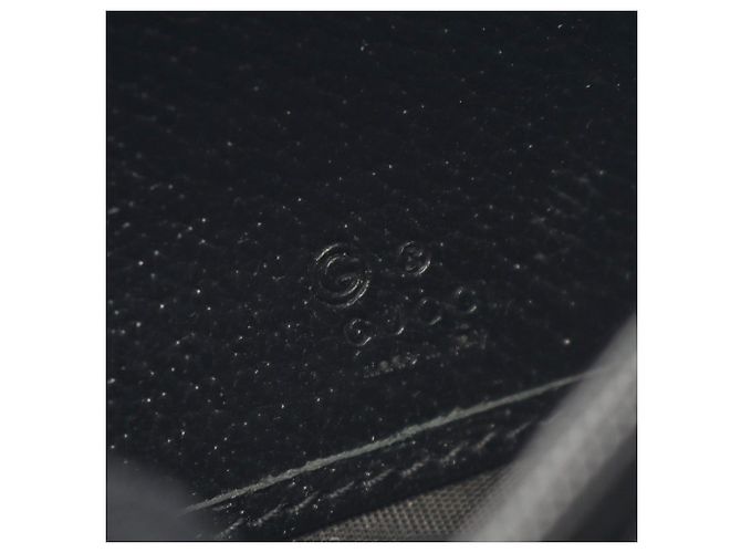 Gucci Black Leather Web Ophidia Long Wallet - view 5