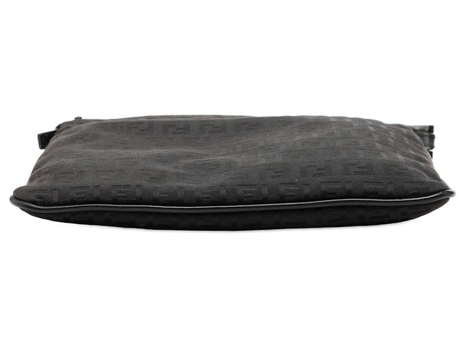 Borsa a tracolla in tela Zucchino nera Fendi Nero - vista 3