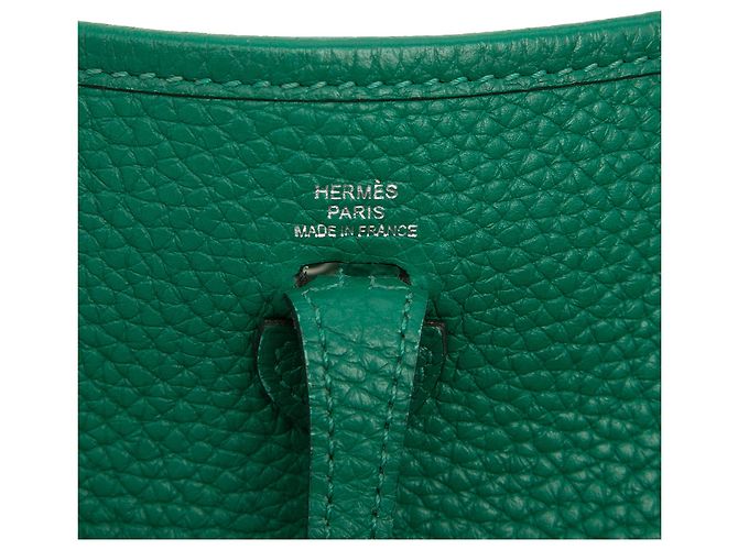 Hermès Green Clemence Evelyne TPM Dark green - view 5