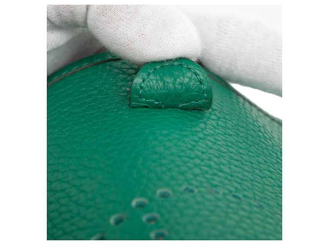 Hermès Green Clemence Evelyne TPM Dark green - view 6