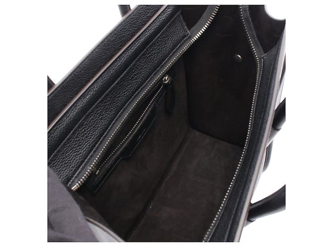 Céline Borsa da viaggio Luggage in micro pelle di vitello nera Celine Nero - vista 3