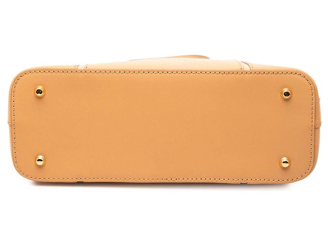 Braune Leder-Tote von Burberry Karamell - Ansicht 3