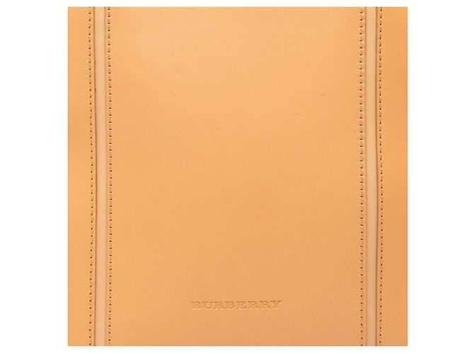 Braune Leder-Tote von Burberry Karamell - Ansicht 6