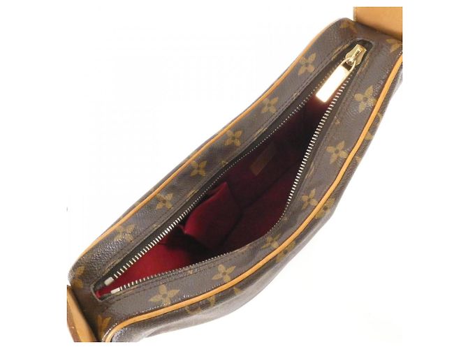 Borsa a Spalla Croissant MM Monogram Louis Vuitton Marrone - vista 7