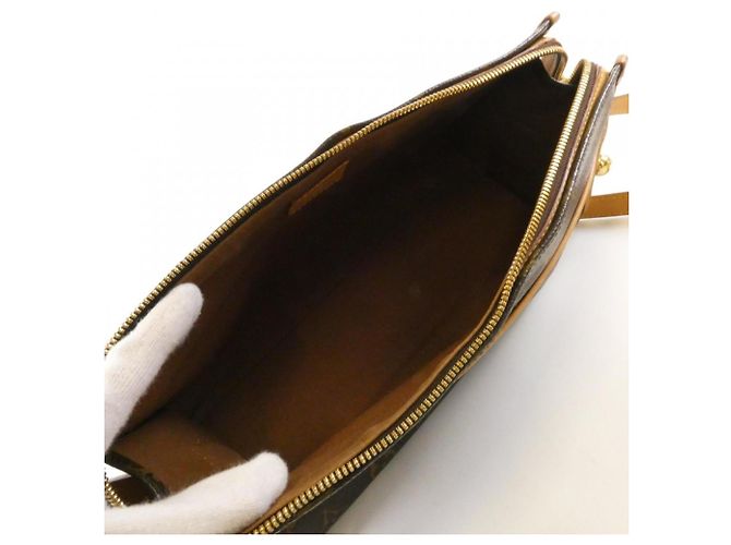 Borsa a spalla lunga Monogram Popincourt di Louis Vuitton Marrone - vista 8