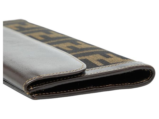Fendi Zucca Lange Geldbörse Braun - Ansicht 4