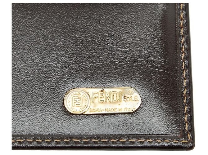 Fendi Zucca Lange Geldbörse Braun - Ansicht 8