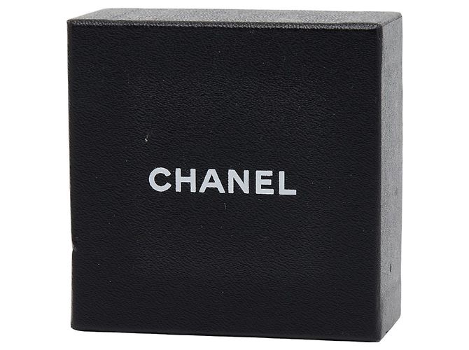 Orecchini vintage a clip Coco Mark Shell di Chanel Nero D'oro - vista 5
