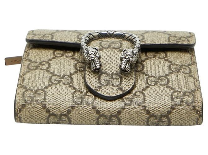 Gucci Dionysus GG Supreme Tri-fold Compact Wallet - view 3