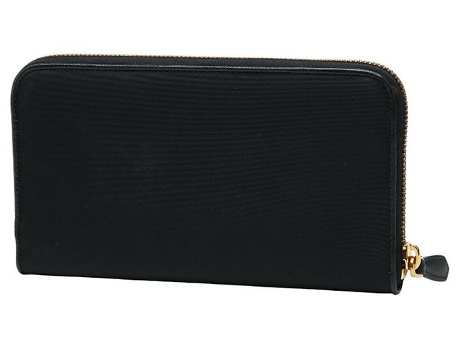 Prada Damen Rundzip-Langgeldbörse Schwarz - Ansicht 2