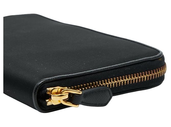 Prada Damen Rundzip-Langgeldbörse Schwarz - Ansicht 4