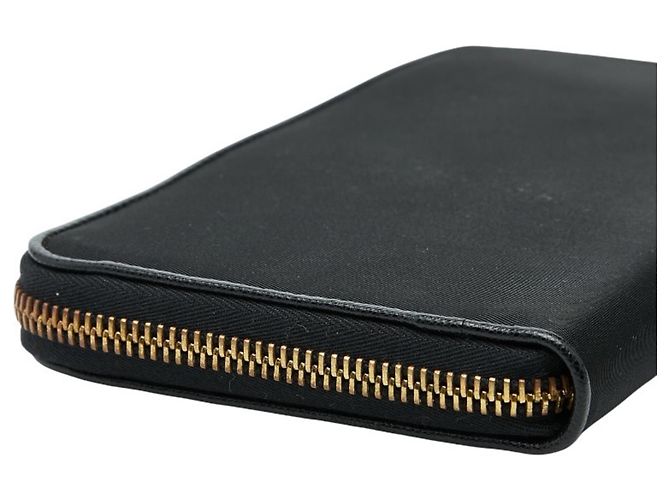 Prada Damen Rundzip-Langgeldbörse Schwarz - Ansicht 5