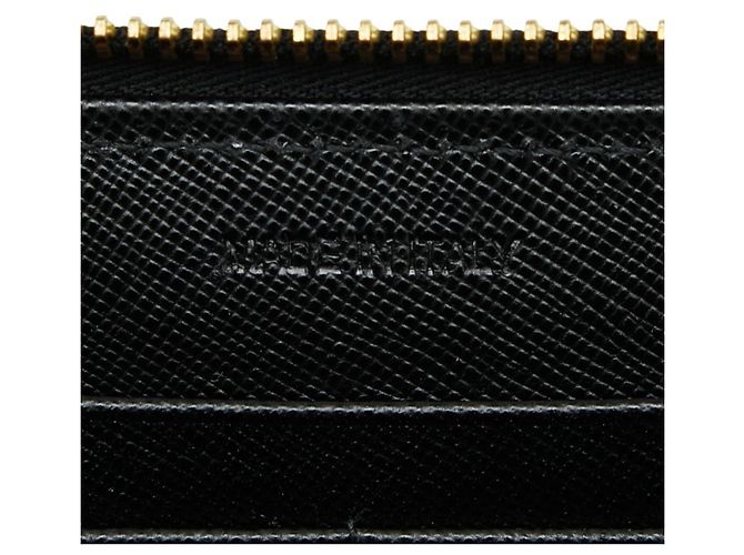 Prada Damen Rundzip-Langgeldbörse Schwarz - Ansicht 9