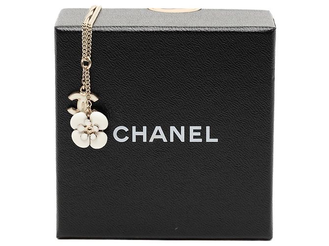 Collana Camelia Marchio Coco di Chanel Bianco D'oro - vista 4