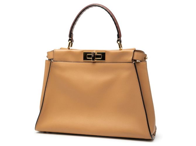 Borsa Fendi Selleria Peekaboo Marrone Bordò - vista 2