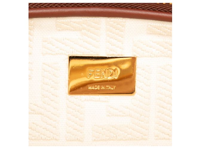 Borsa Fendi Selleria Peekaboo Marrone Bordò - vista 5
