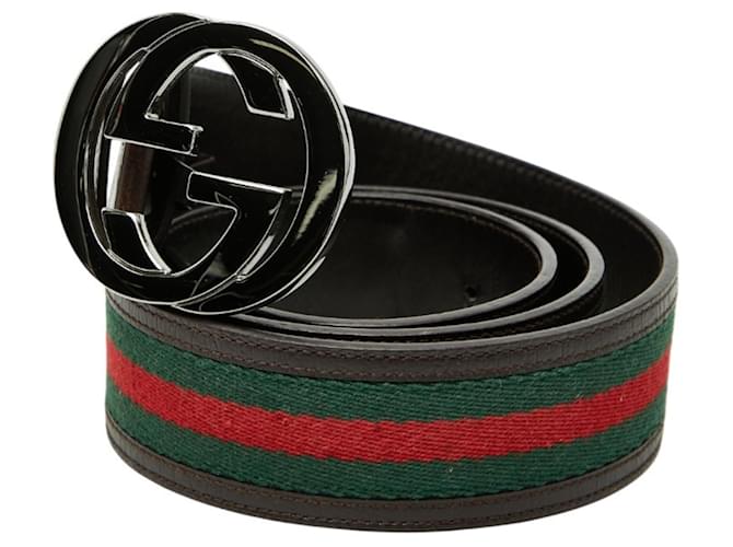 Gucci G Interlocking Sherry Line Gürtel Braun Mehrfarben - Ansicht 2
