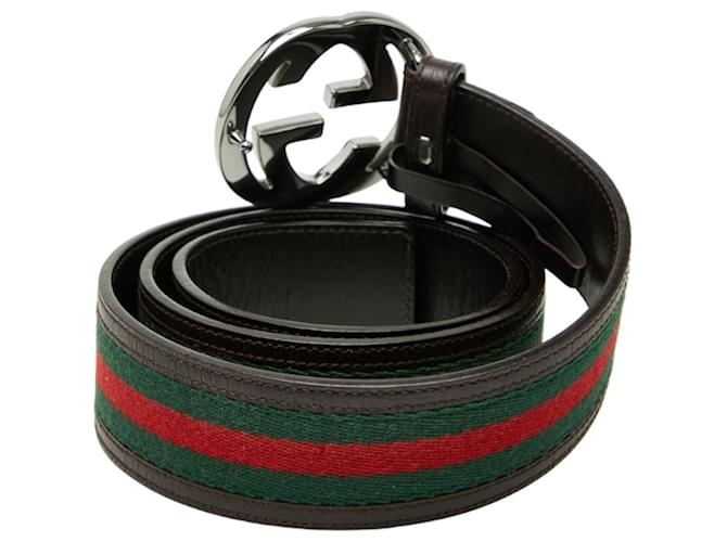 Gucci G Interlocking Sherry Line Gürtel Braun Mehrfarben - Ansicht 3