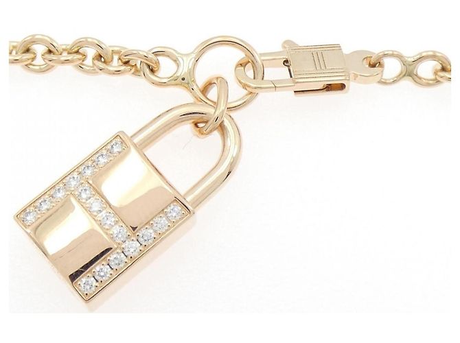 Pulsera Charm Cadena Kelly de Hermès Dorado - vista 4