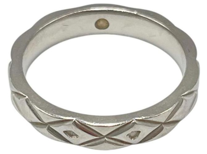Anello Matelassé Chanel Coco Crush #48 Argento - vista 3