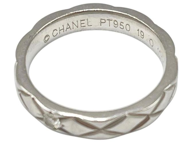 Anello Matelassé Chanel Coco Crush #48 Argento - vista 6