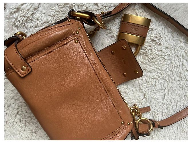 Chloé Paddington piccola borsa con catena pelle marrone chiaro - vista 14