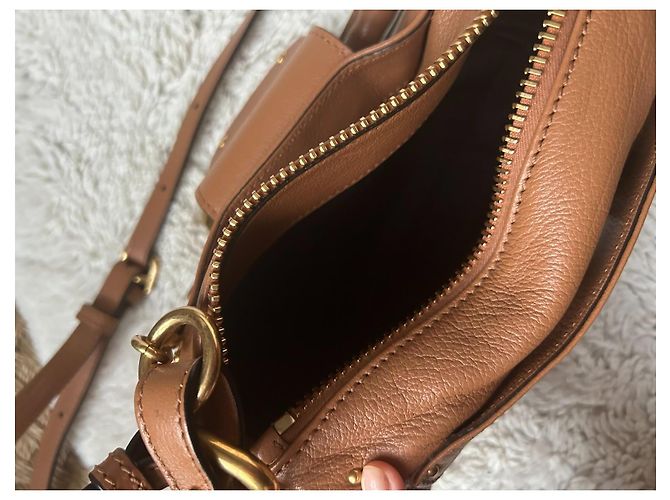 Chloé Paddington piccola borsa con catena pelle marrone chiaro - vista 9