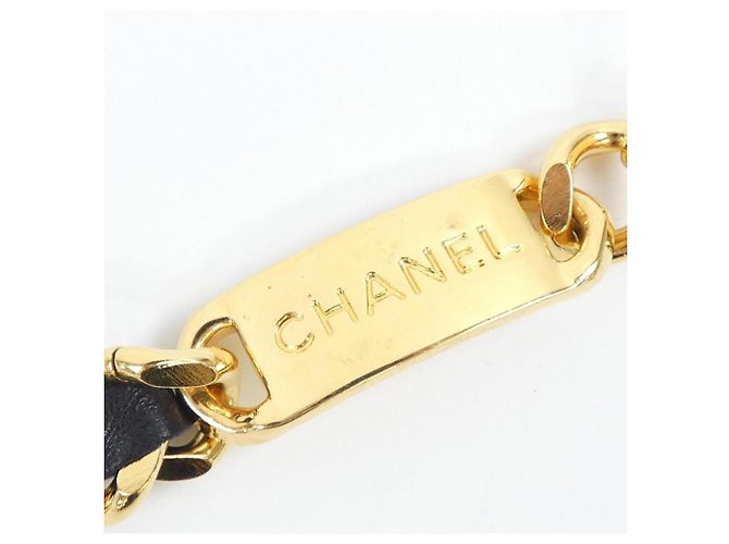 Timeless Schwarzer und goldener Kettengürtel von Chanel - Ansicht 3