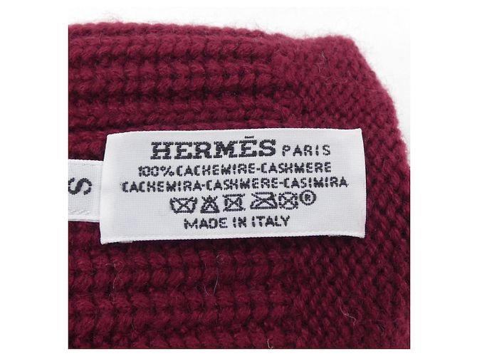 Guanti in cashmere rossi Hermès Rosso - vista 3