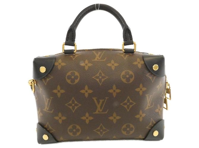Borsa Louis Vuitton Monogram Petite Malle Souple Nero - vista 2