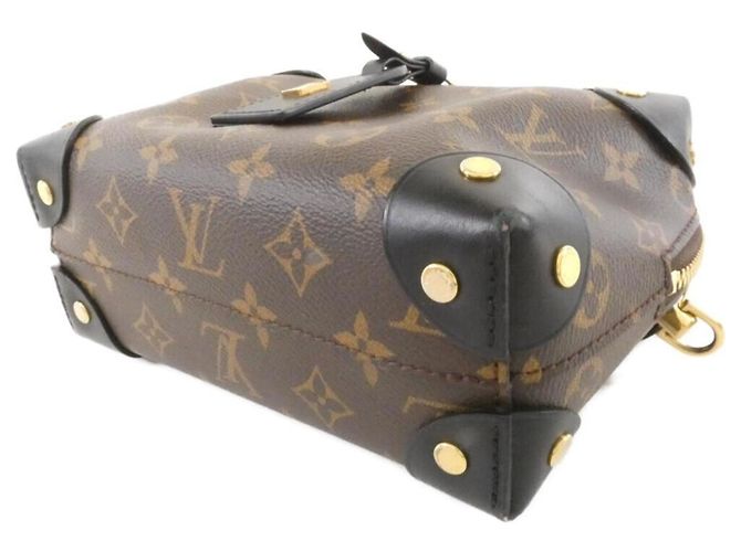 Borsa Louis Vuitton Monogram Petite Malle Souple Nero - vista 3