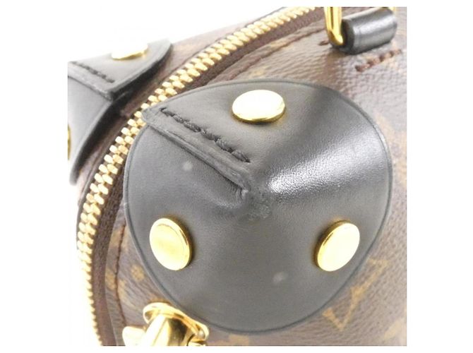 Borsa Louis Vuitton Monogram Petite Malle Souple Nero - vista 4