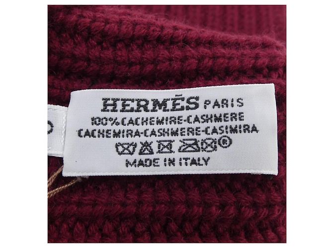 Rote Kaschmirhandschuhe von Hermès - Ansicht 3