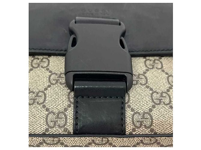 Borsa a Spalla Gucci in Nero e Beige - vista 7